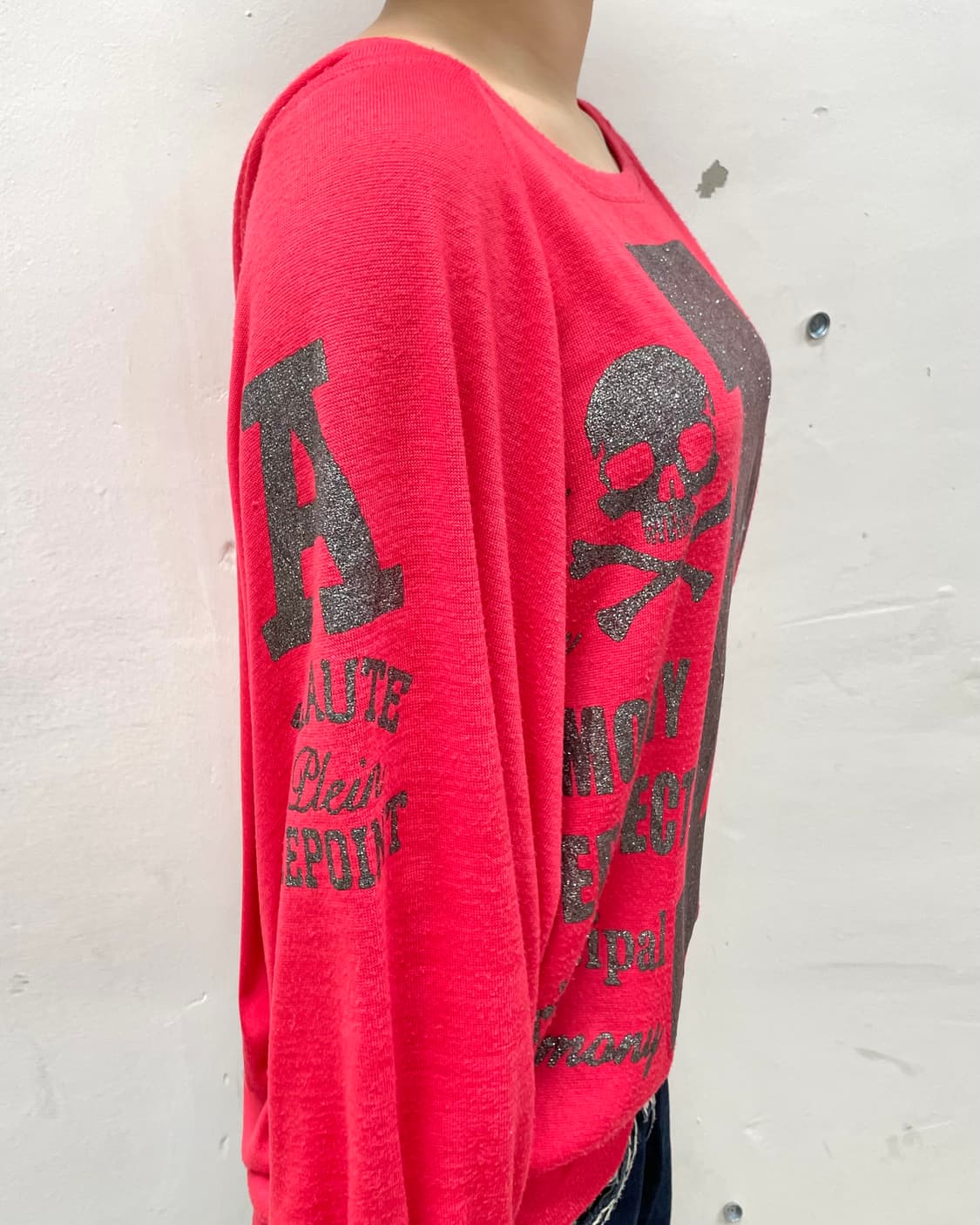 Glossy M Skeleton Pink Hoodie  상품이미지6