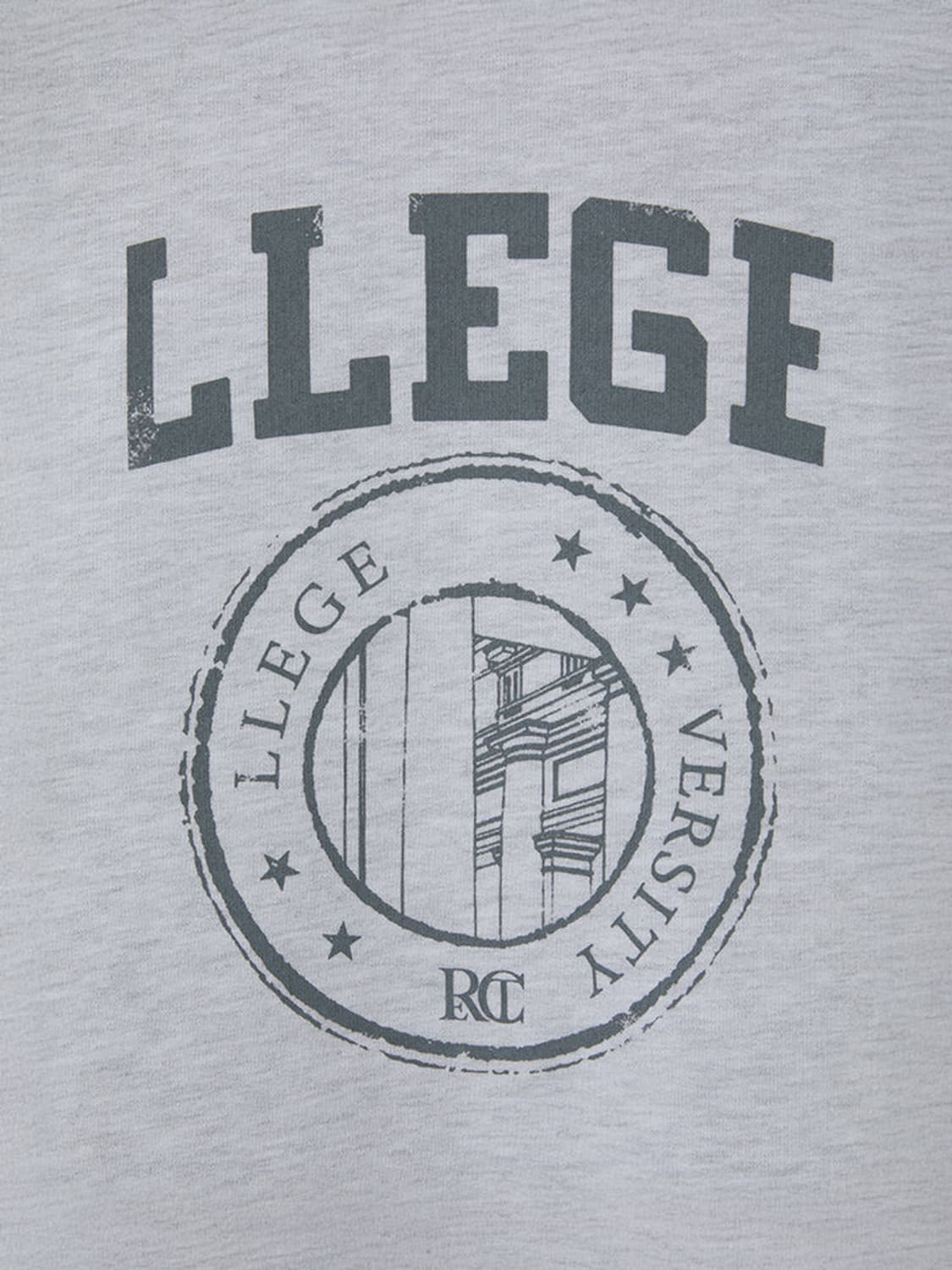 렉토 LLEGE BROWN 로고 맨투맨 그레이 상품이미지5