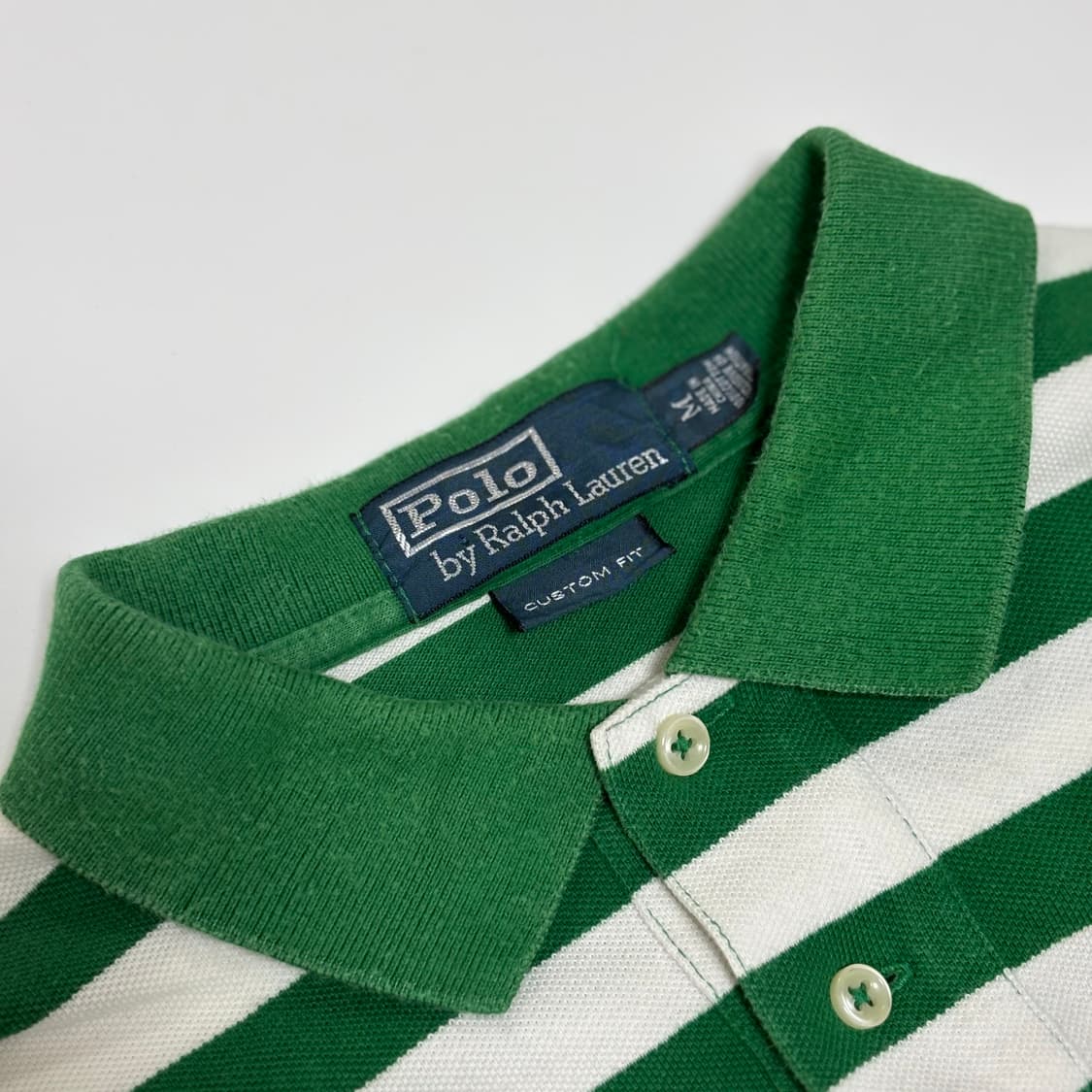 폴로 랄프 로렌 크레스트 자수 스트라이프 피케 셔츠 상품이미지3