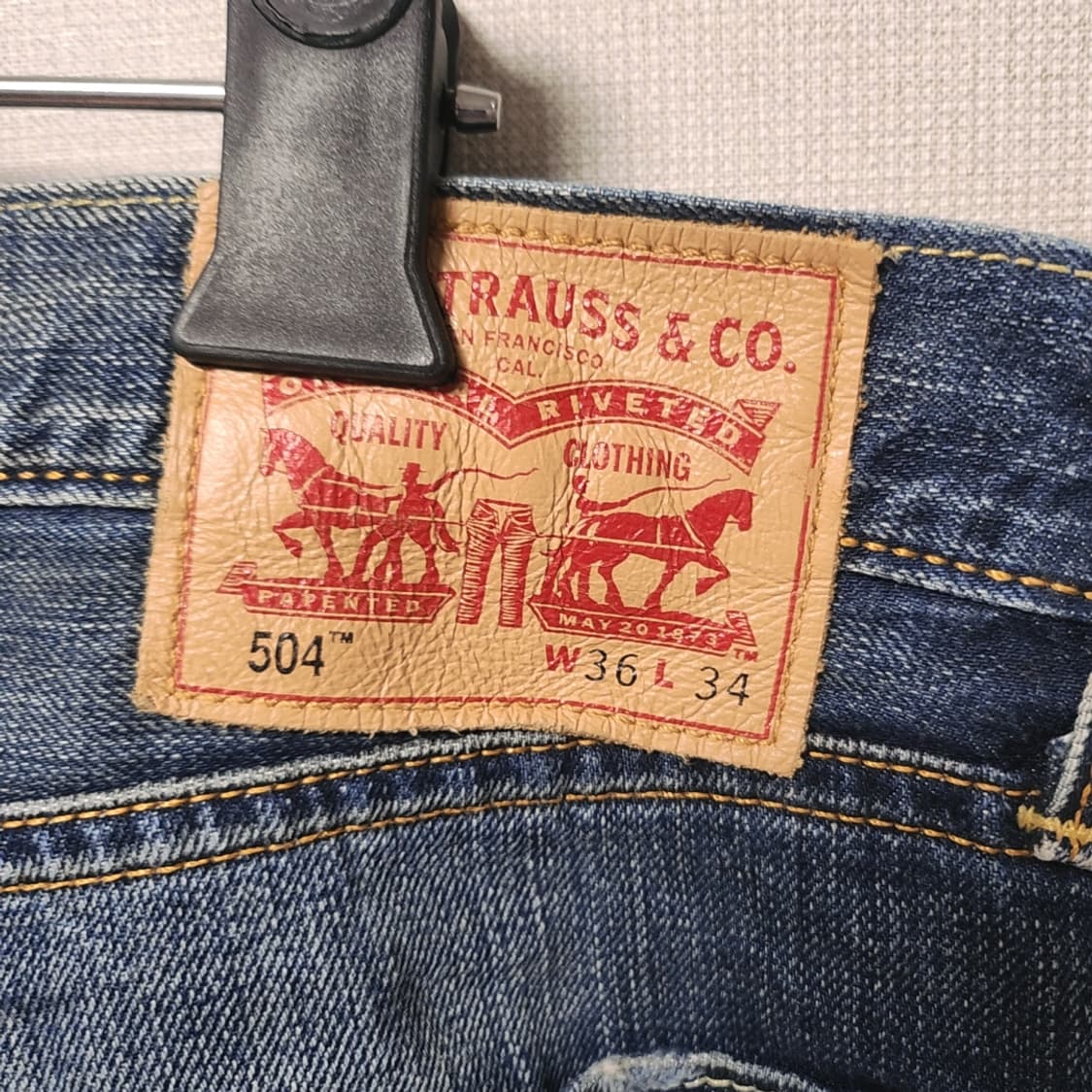 [36] 리바이스 504 청바지 데님팬츠 상품이미지3