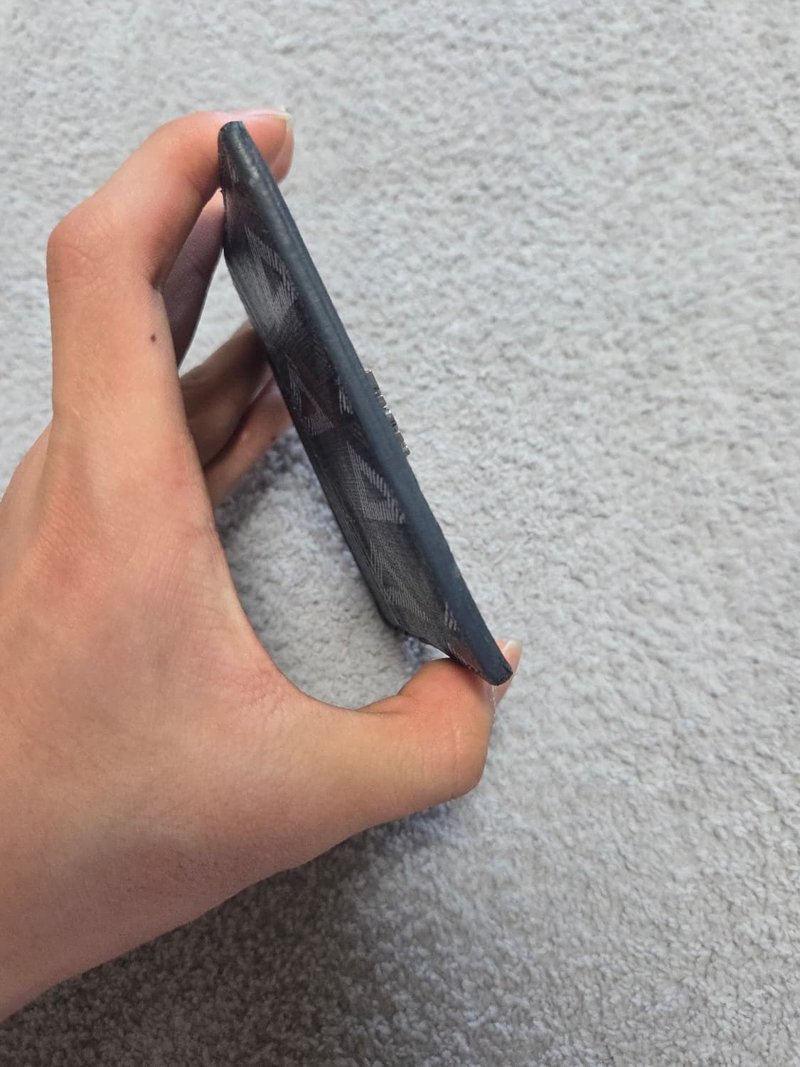 [정품] 디올 다이아몬드 카드지갑 네이비 상품이미지6