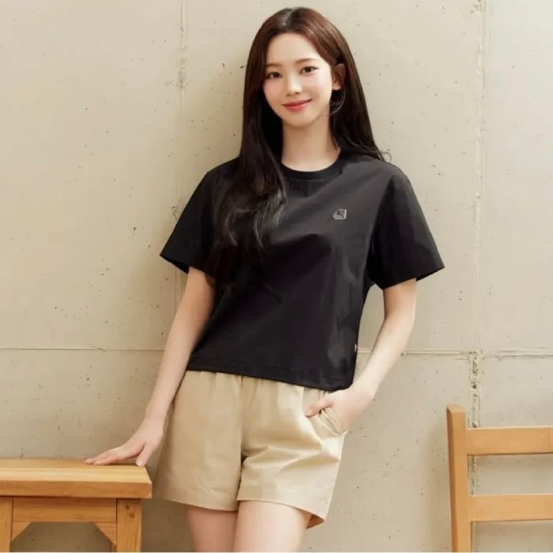 카리나착용 새상품) 노르디스크 휘게쿨 라운드 크롭 반팔 티셔츠 베이지 s 상품이미지2
