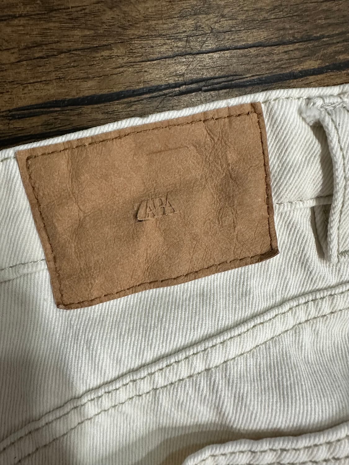 ZARA 크림진 와이드 데님 팬츠 EUR44  32사이즈 상품이미지7