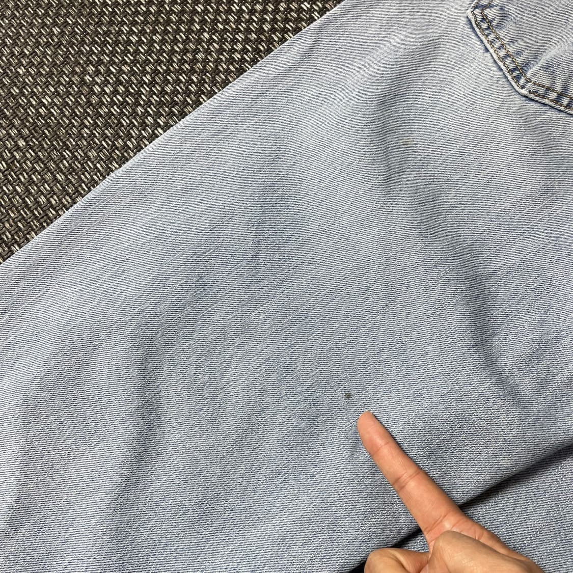 (33) 리바이스550 33X34 연청 데님 팬츠 스트레이트핏 상품이미지5