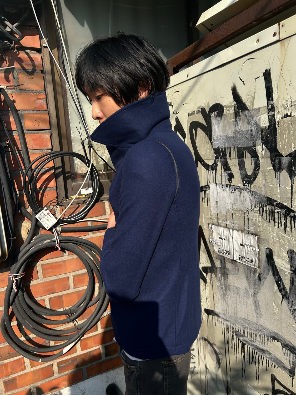 클럽모나코 어깨지퍼절개 더블자켓 상품이미지1