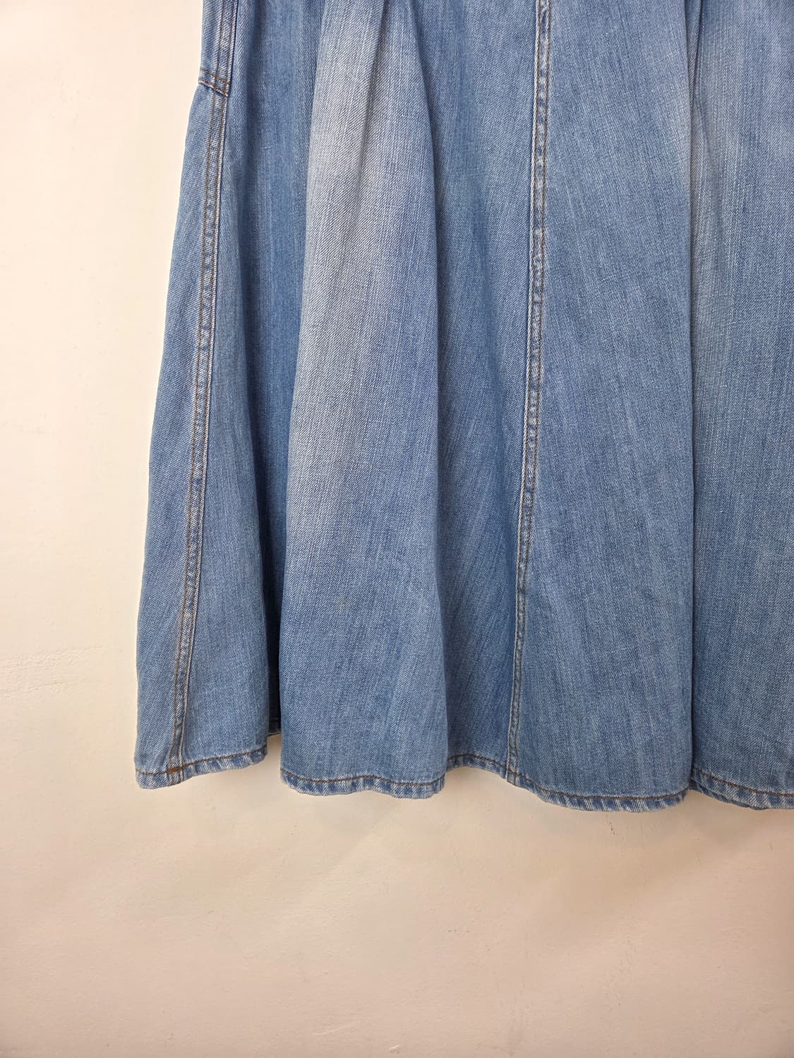 cube sugar 데님 롱스커트 상품이미지3