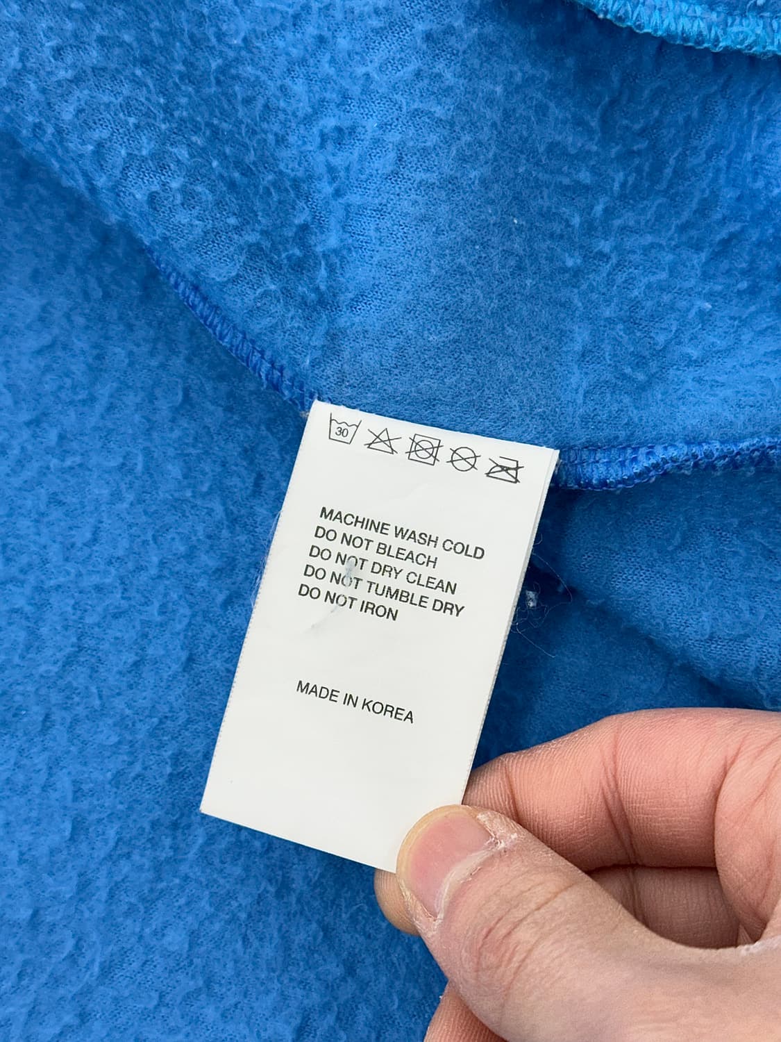 다다이즘 22fw 스튜던트 블루 러버 플리스 상품이미지8