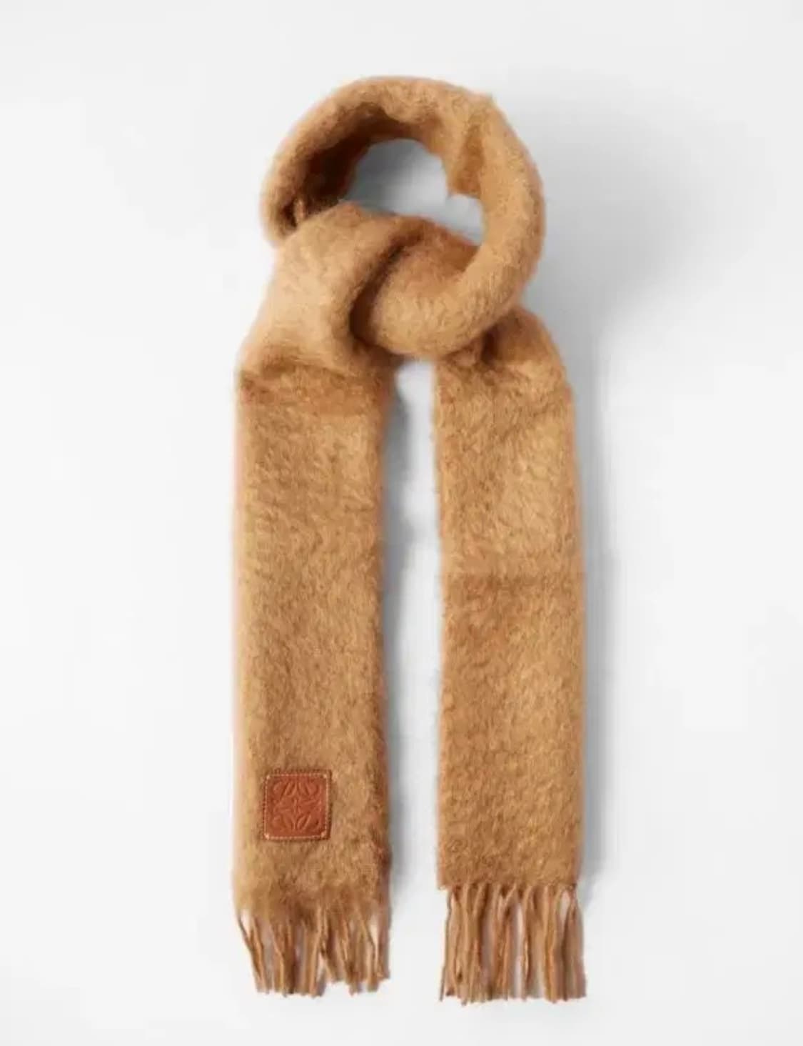 로에베 아나그램 울 모헤어 머플러 브라운  상품이미지1