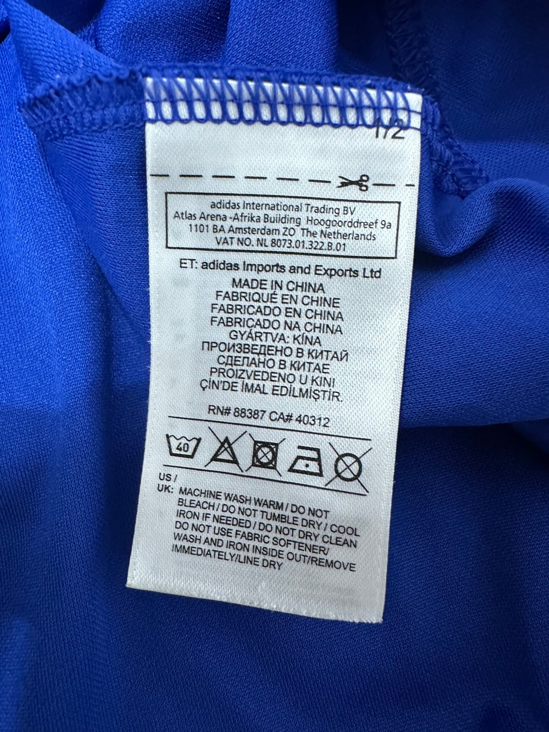 아디다스 첼시 15-16 에덴 아자르 유니폼 상품이미지8