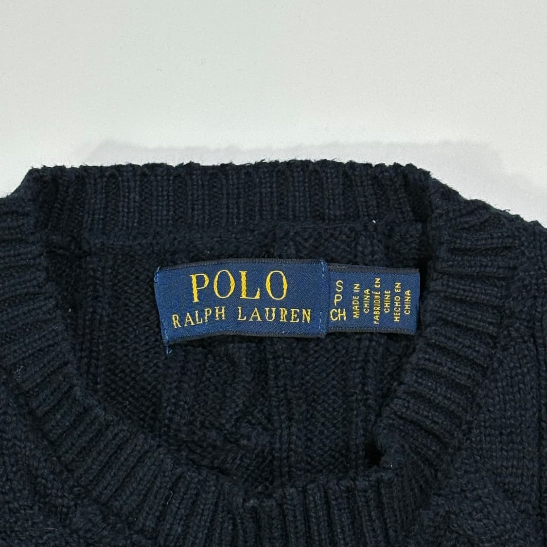 폴로 랄프로렌 네이비 케이블 니트 상품이미지3