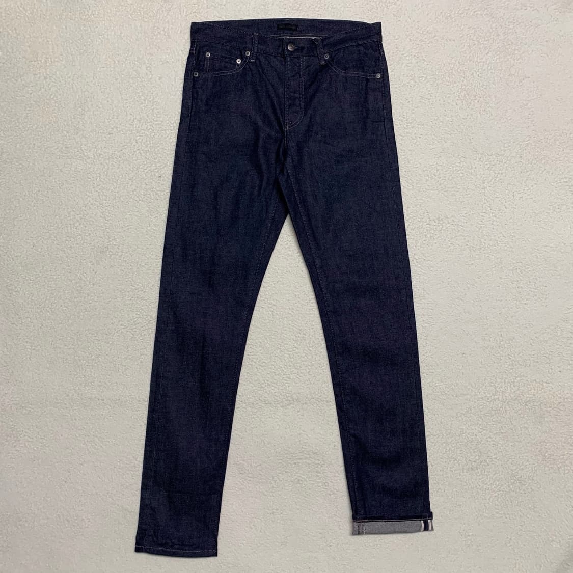 [표기 31, 실측 34] 유니클로 테이퍼드핏 셀비지 데님팬츠 상품이미지2