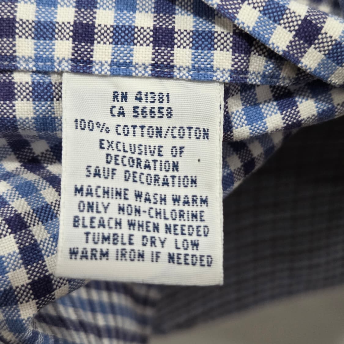 폴로랄프로렌 버튼다운 체크셔츠 M 상품이미지4