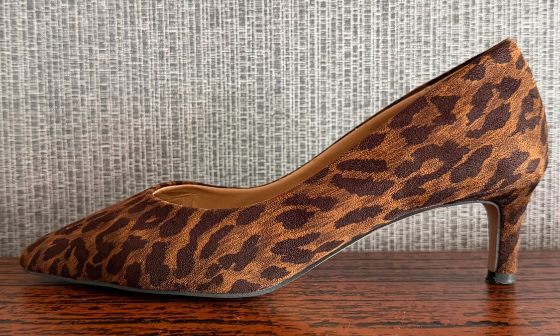 솔밀라노 브라운 레오파드 호피 펌프스 미드힐 구두 슈즈 235 상품이미지3