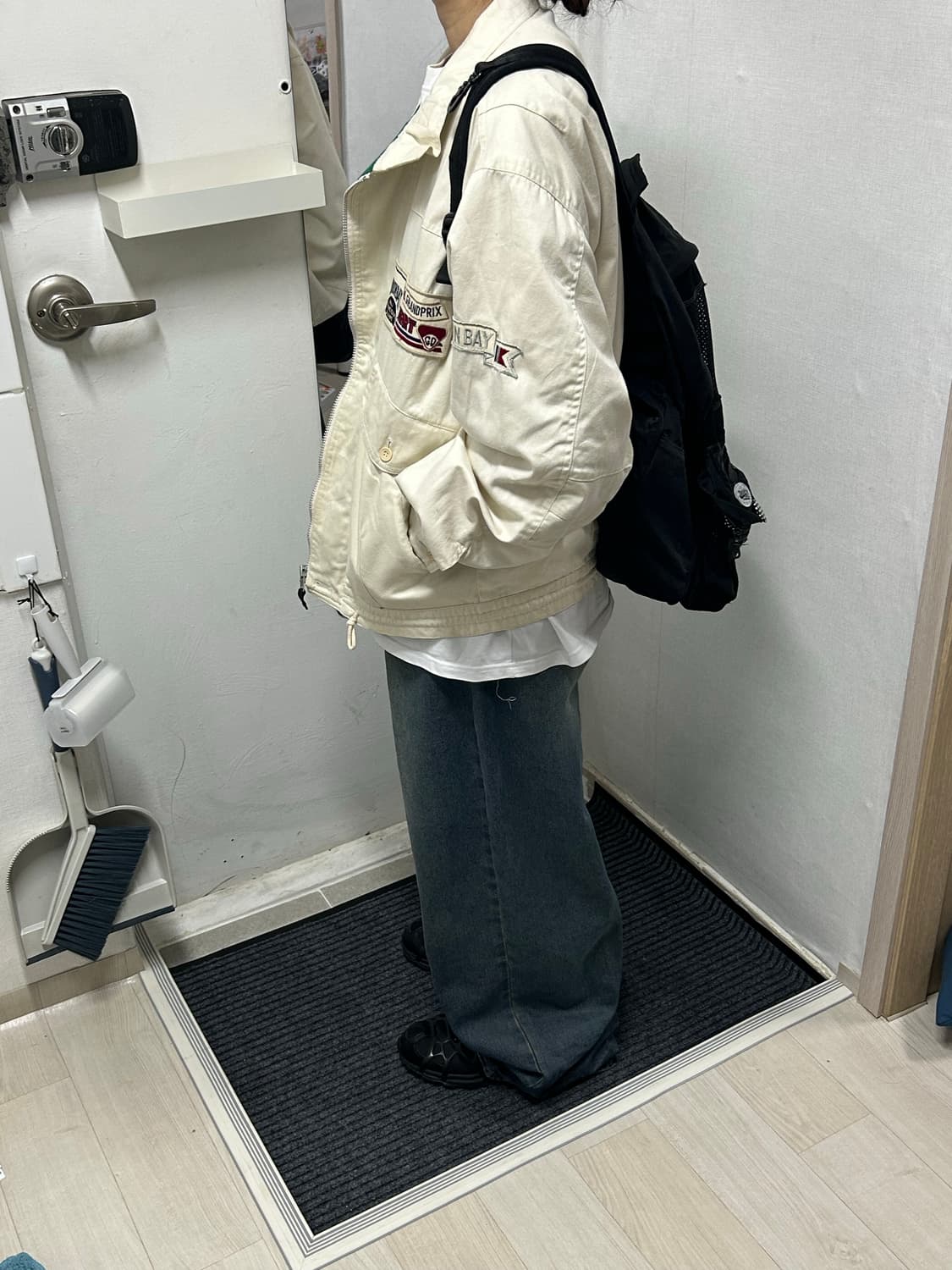 유니온 베이 베이지 그린 공항점퍼 자켓 상품이미지4