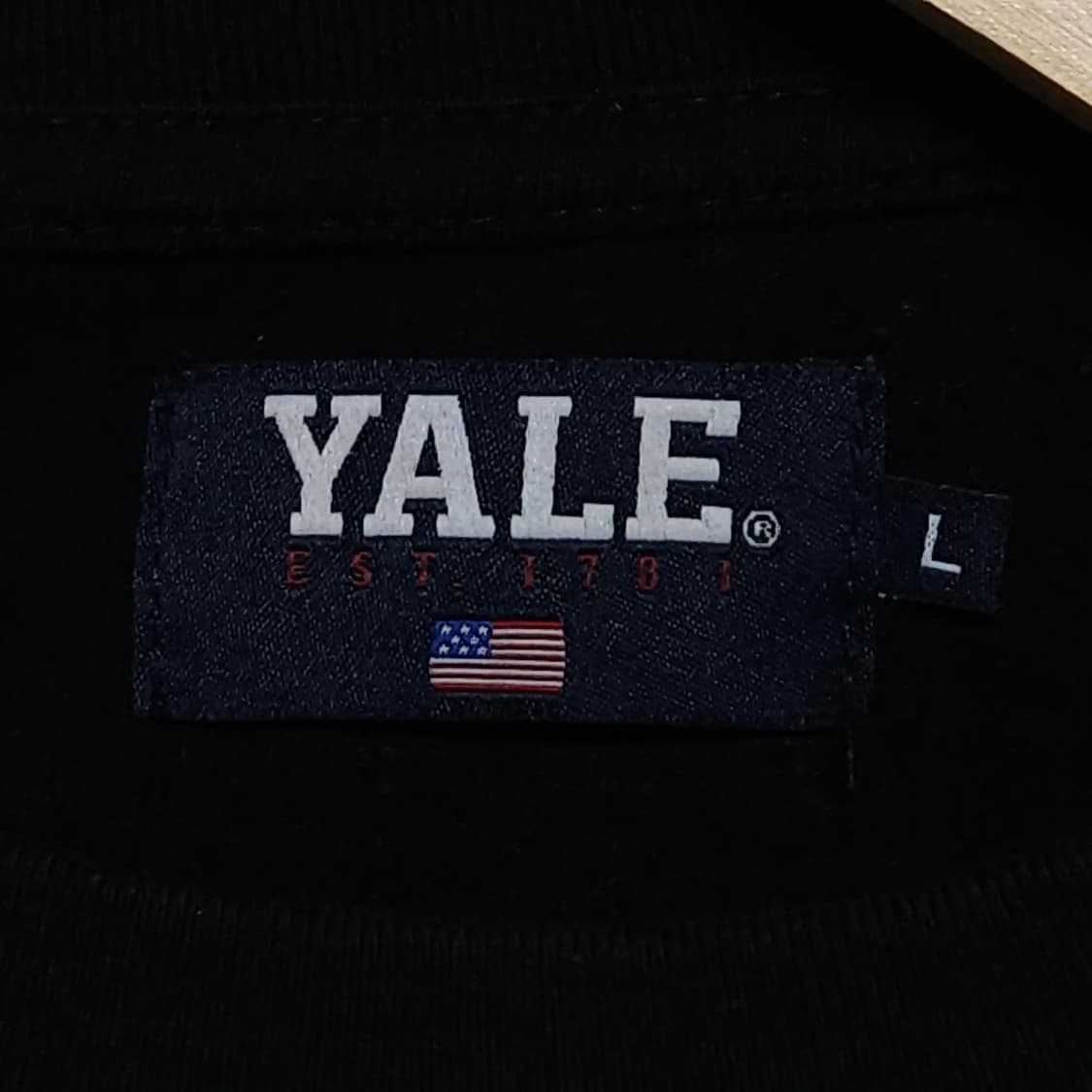 105)YALE 예일 루즈핏 롱슬리브 티셔츠 블랙 상품이미지4