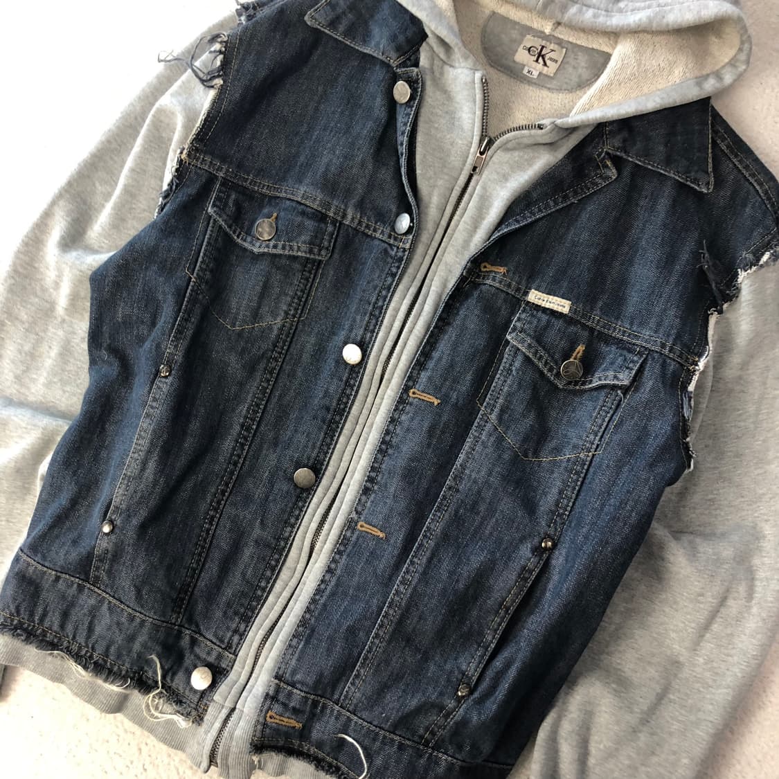 캘빈클라인 데님 후드집업 상품이미지5