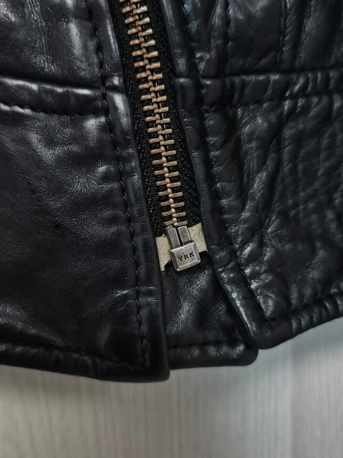 디젤 양가죽 라이더자켓*가죽전용세탁완료* 상품이미지5