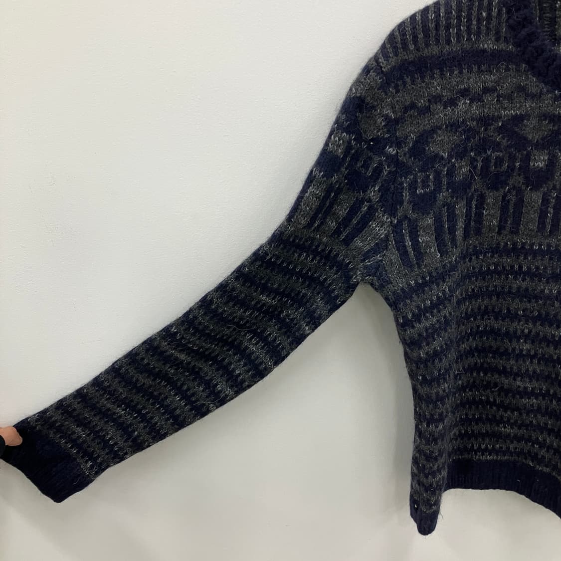 System 시스템 패턴 니트 스웨터 100 상품이미지4