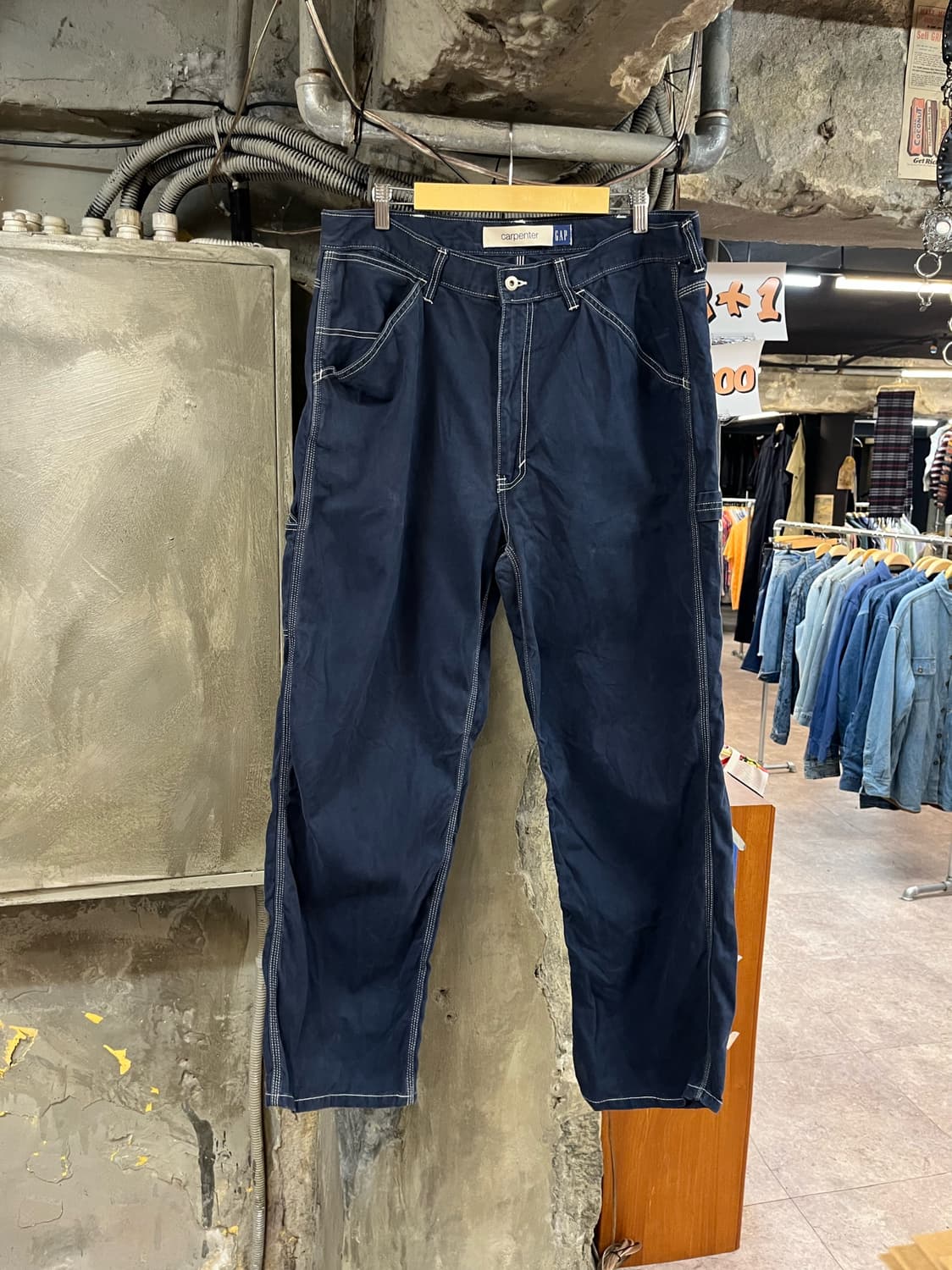 갭 코튼 팬츠 네이비 W38 L32 #csz3993 상품이미지2