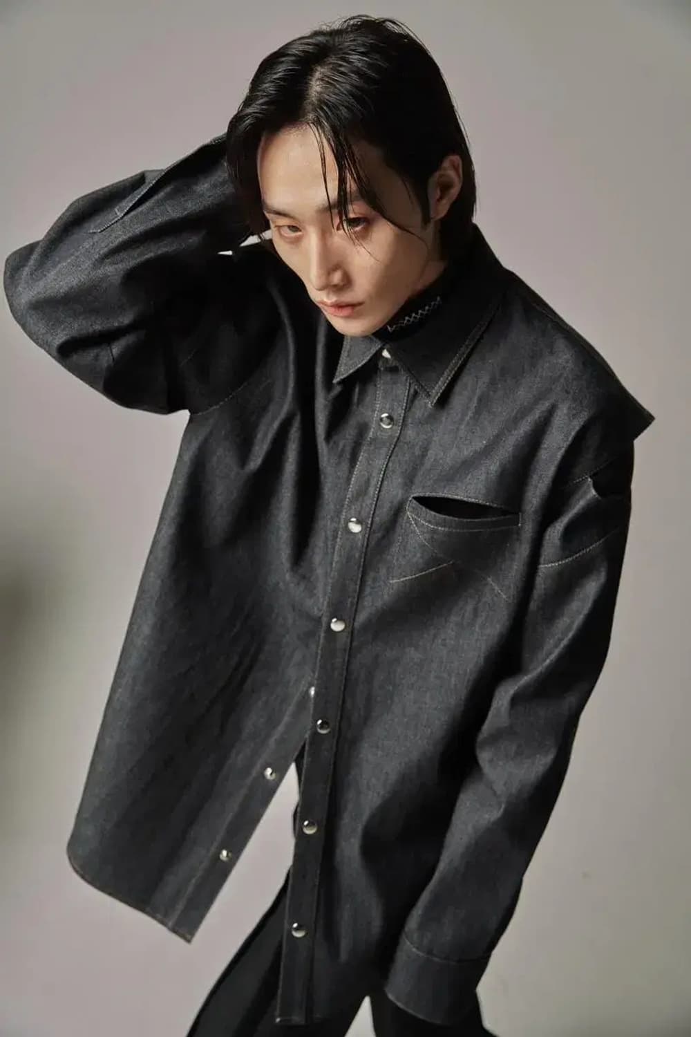 JUNNE j12 denim jacket 절개 데님자켓 상품이미지1