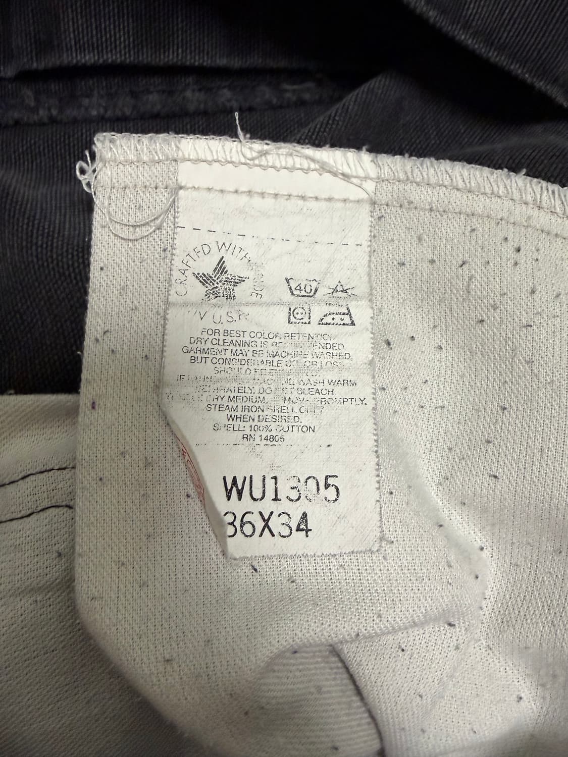 빈티지 칼하트 싱글니 블랙 made in usa🇺🇸 상품이미지3