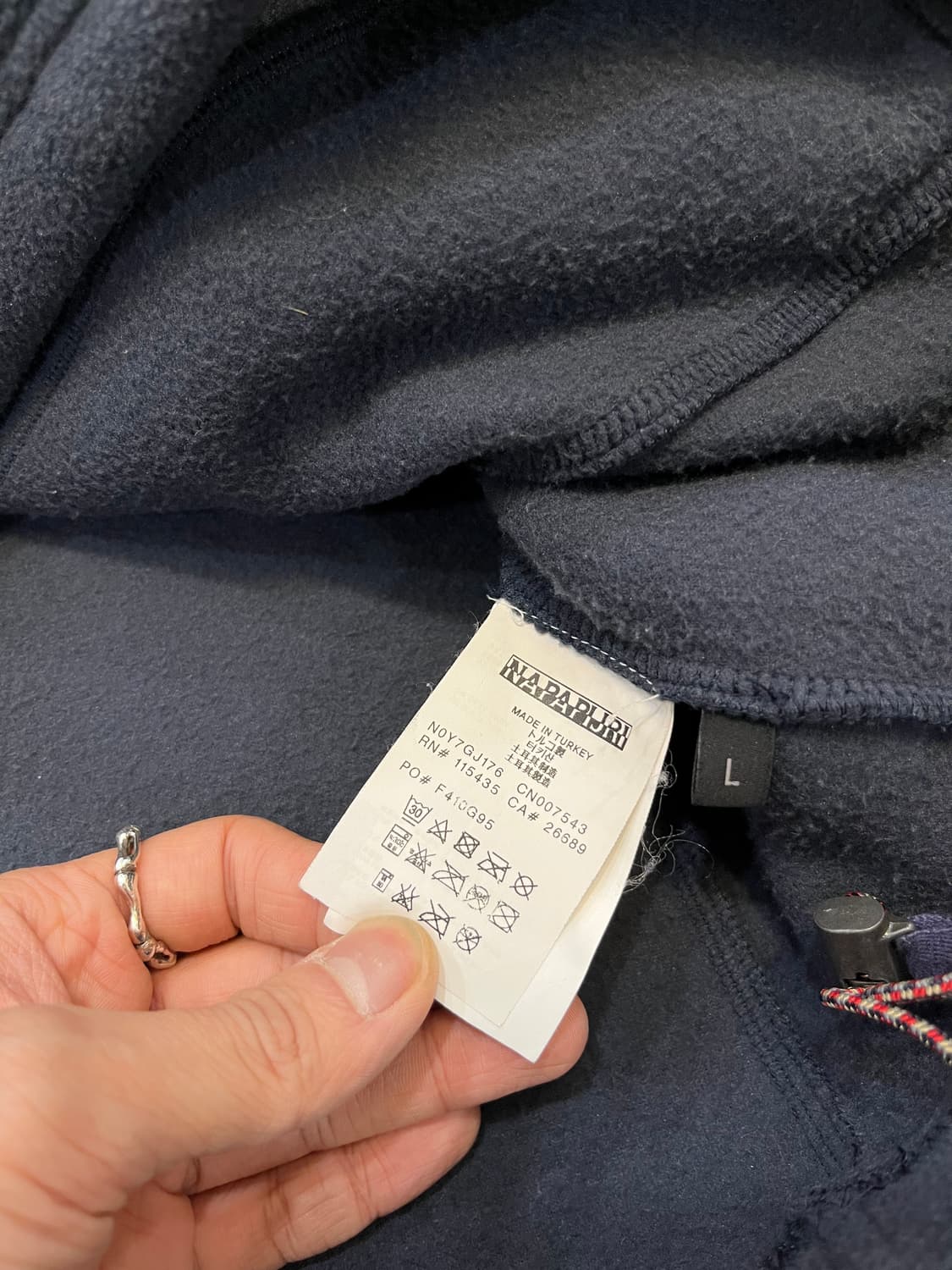 나파피리 90s 하프집업 빅로고 플리스 아노락 상품이미지6