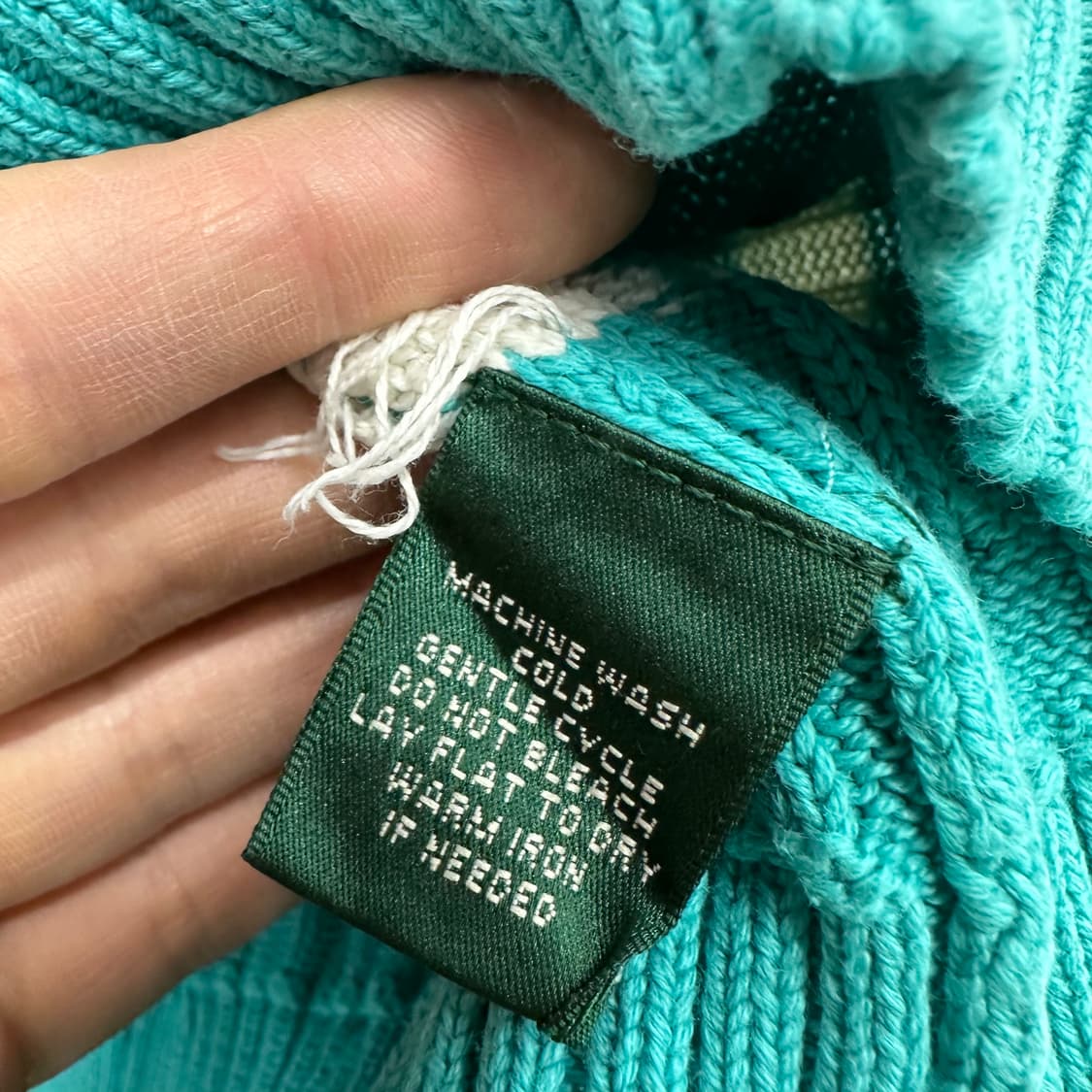 105 폴로 로렌 랄프로렌 남자 브이넥 꽈배기 숏 니트 상품이미지4