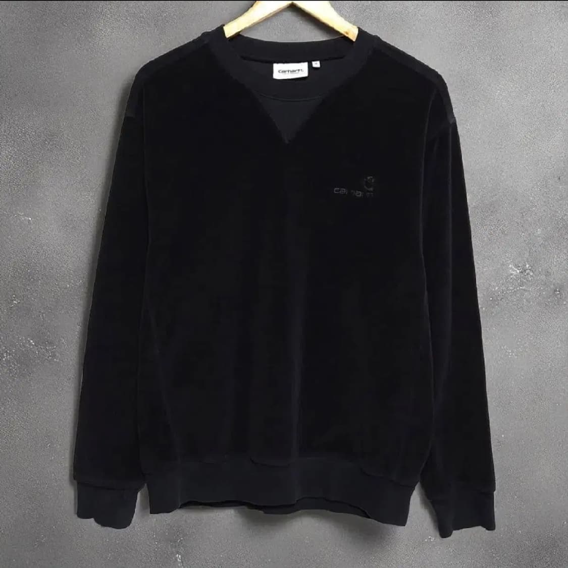 Carhartt WIP 칼하트 벨벳 벨루어 스웻 맨투맨 M사이즈 상품이미지1