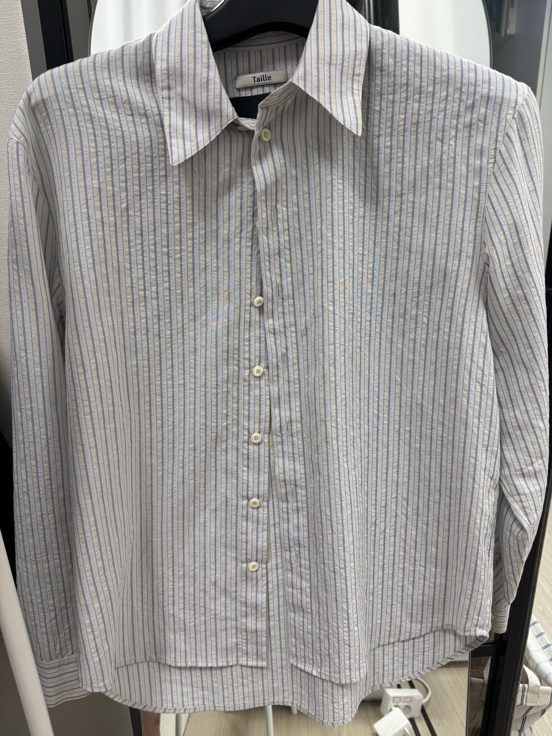 타일레 VOILE BLANCHE COMO SHIRT SALT STRIPE 상품이미지2