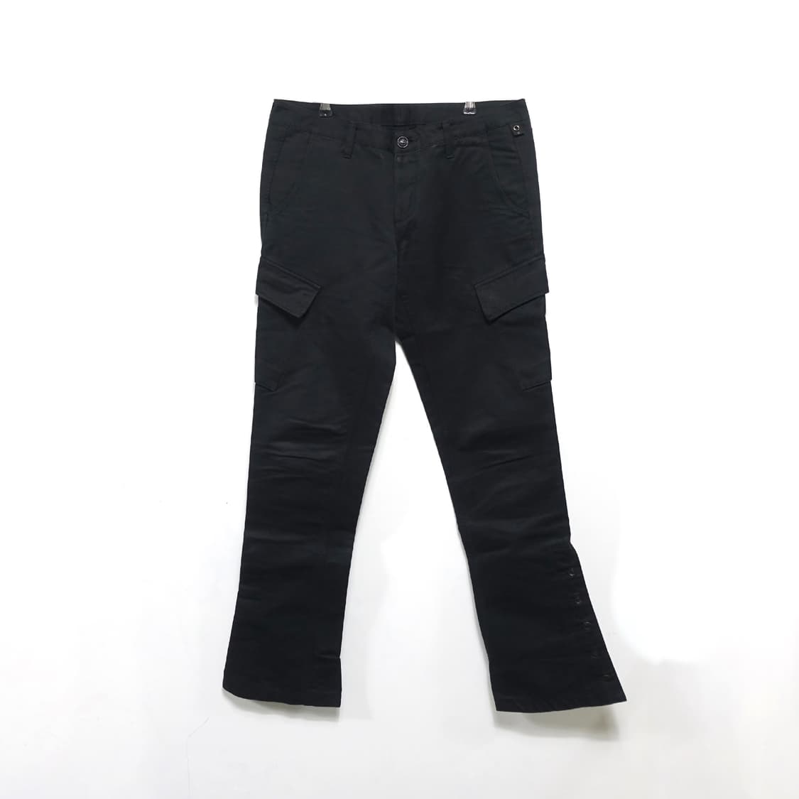 [L] wjk 카고 부츠컷 버튼 헴 코튼 아티잔 팬츠 상품이미지1