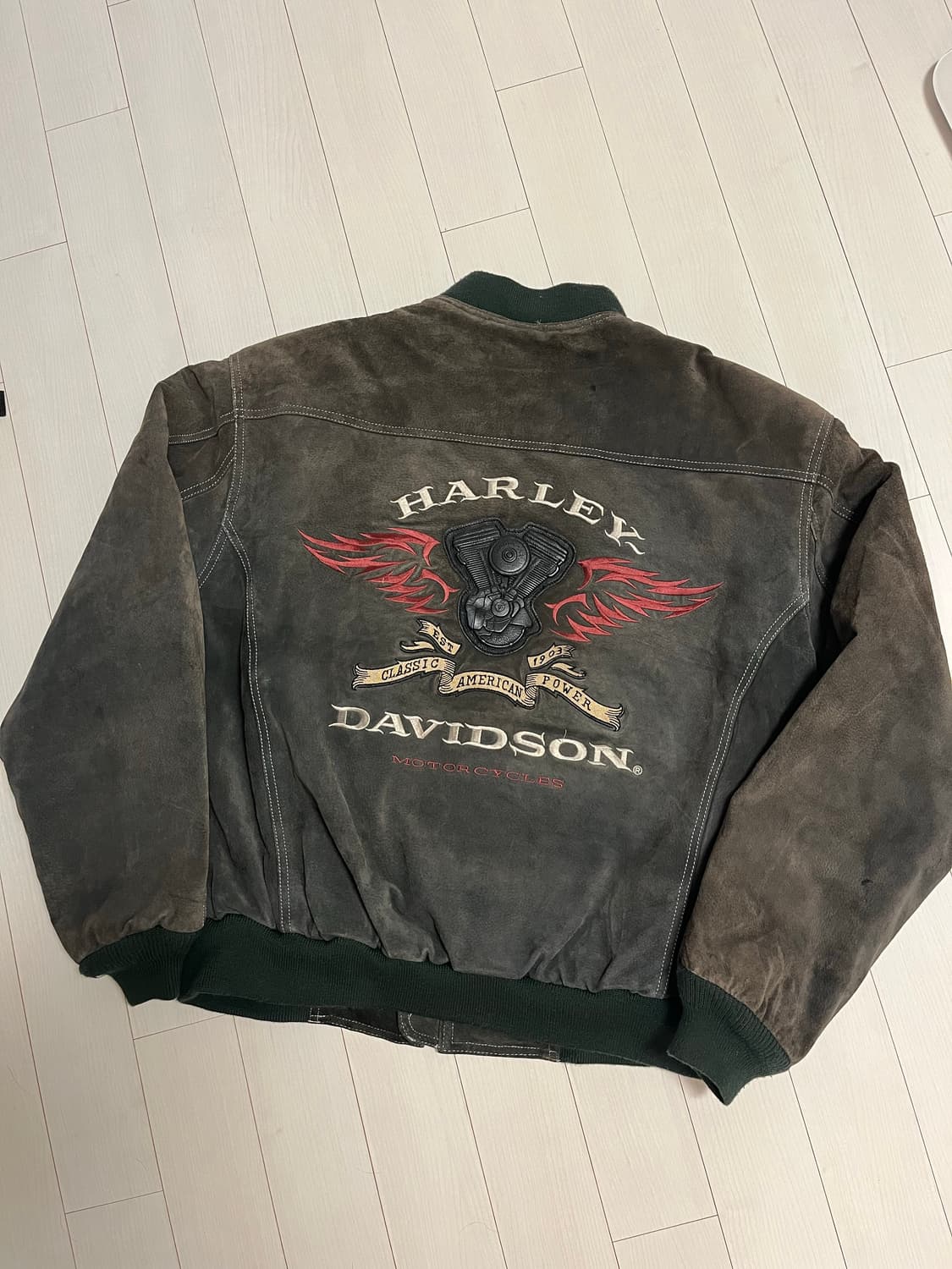 (XL) 할리데이비슨 가죽 스웨이드 자켓 상품이미지2