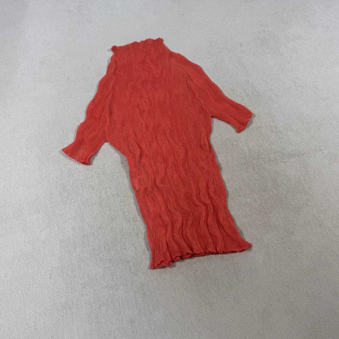 Issey Miyake Pleated Orange Pink Top 상품이미지5