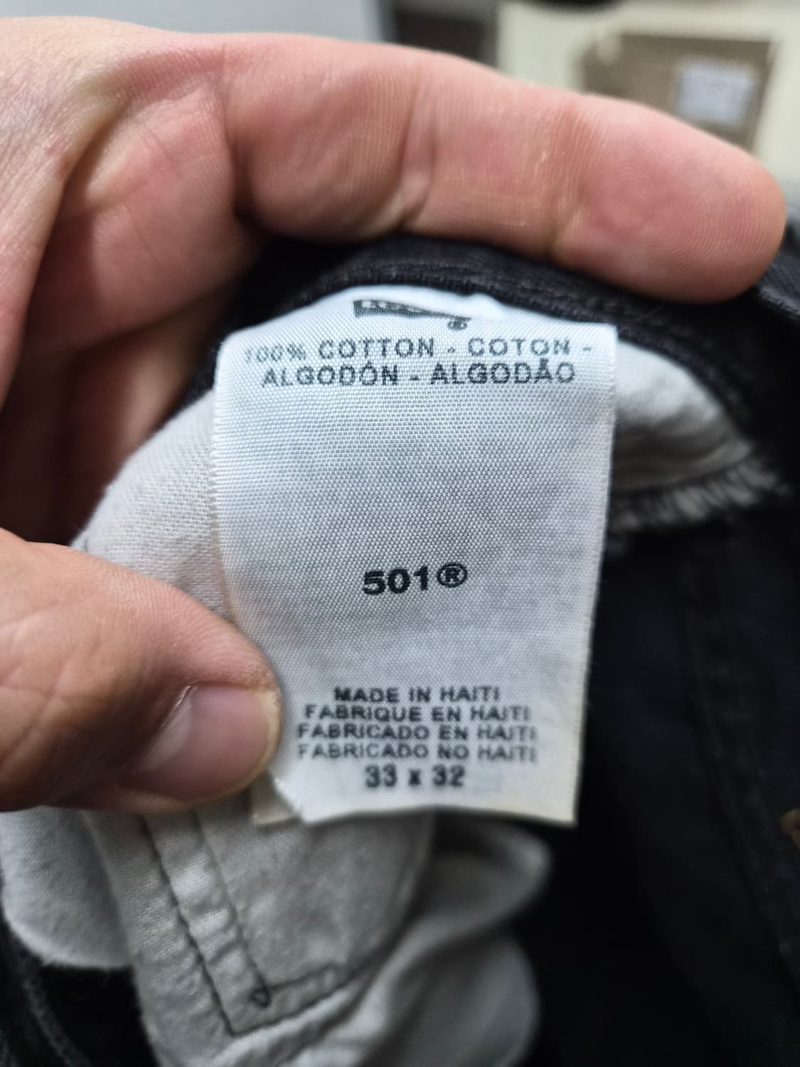 33) 리바이스 501 블랙데님 팝니다 상품이미지5