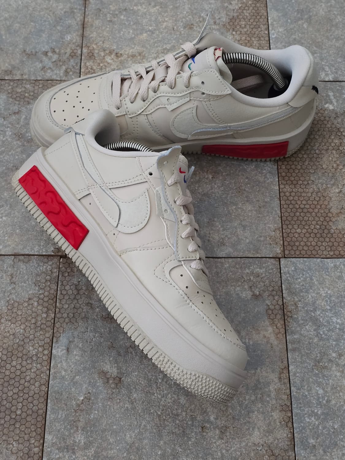 (245)나이키 에어포스 1 폰탄카 펄 화이트 상품이미지4