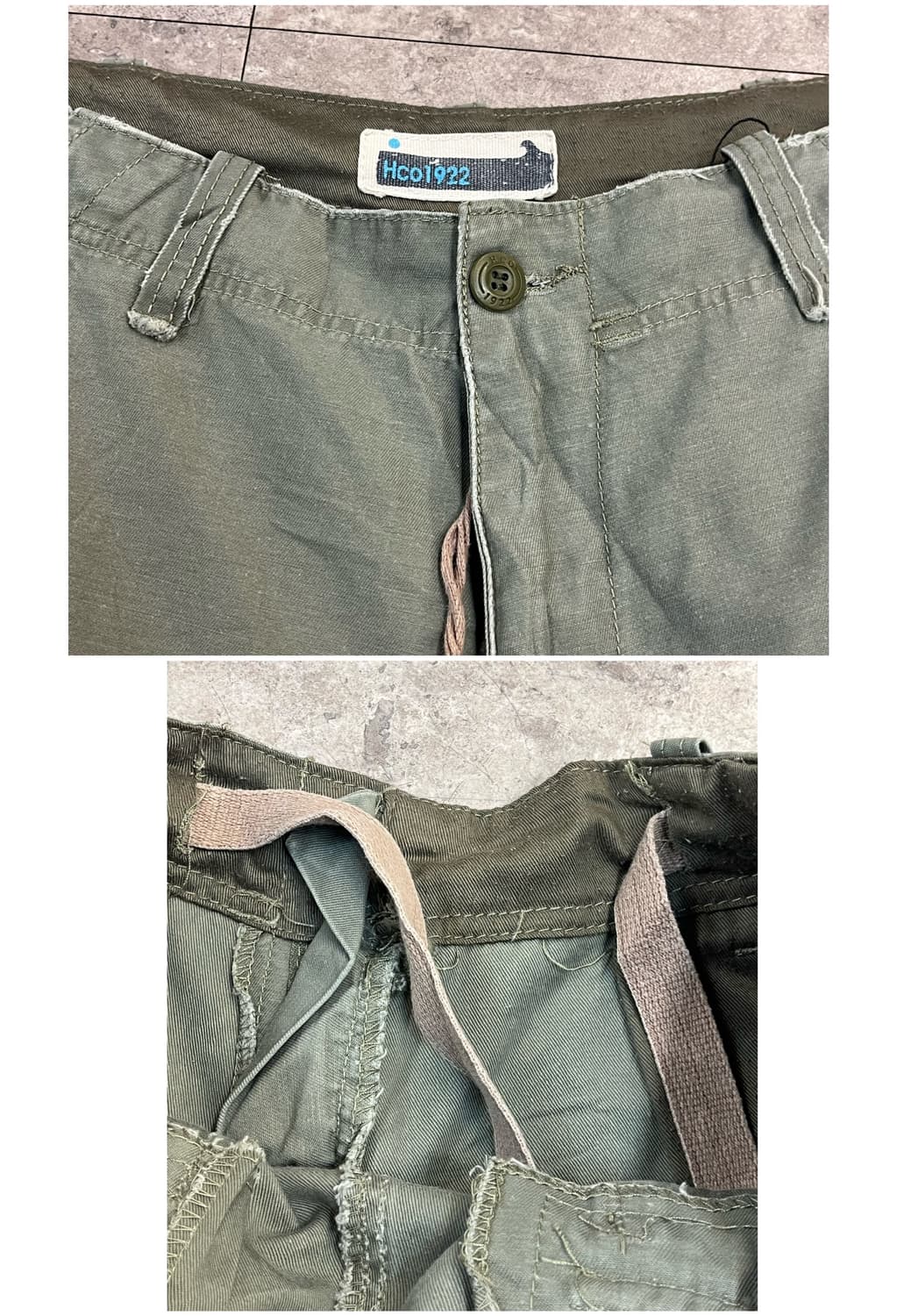 빈티지 카고 하프 팬츠 카키 #csz3513 상품이미지3