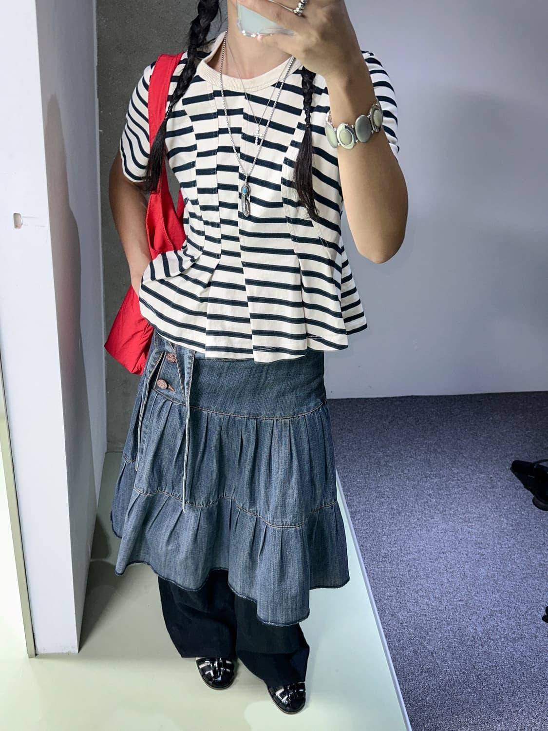 t by alexander wang unbalanced stripes t 상품이미지4