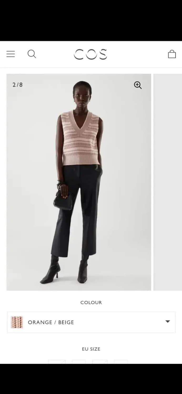 (새상품) COS 코스 스트라이프 니트 베스트 조끼 XS 상품이미지3