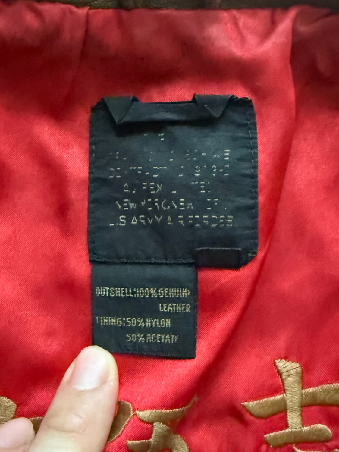 90s 아비렉스 a2 레더 붐버 자켓 상품이미지7