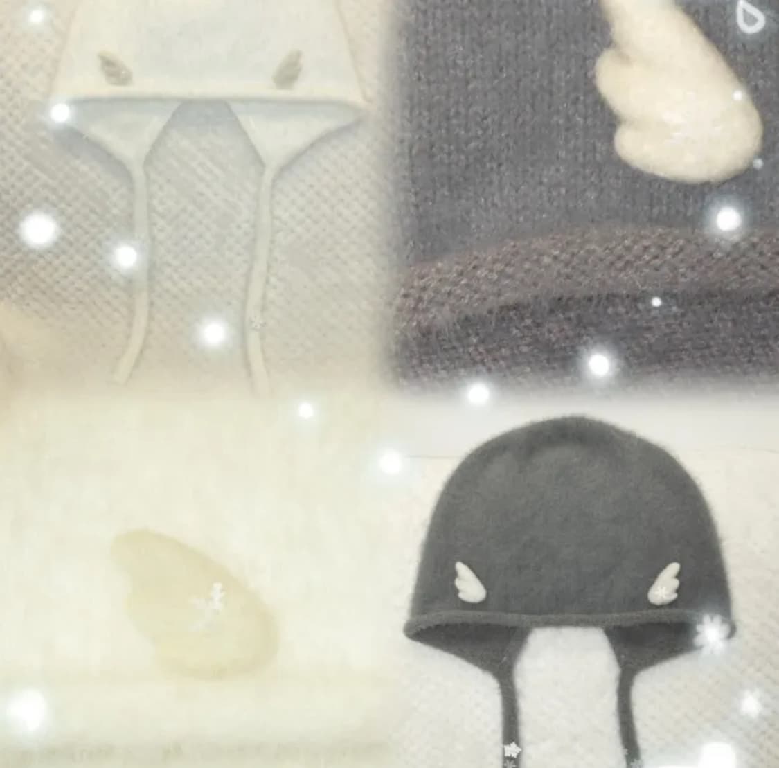 사쿠야 착용) 묘량 윈터 스노우 비니 상품이미지1