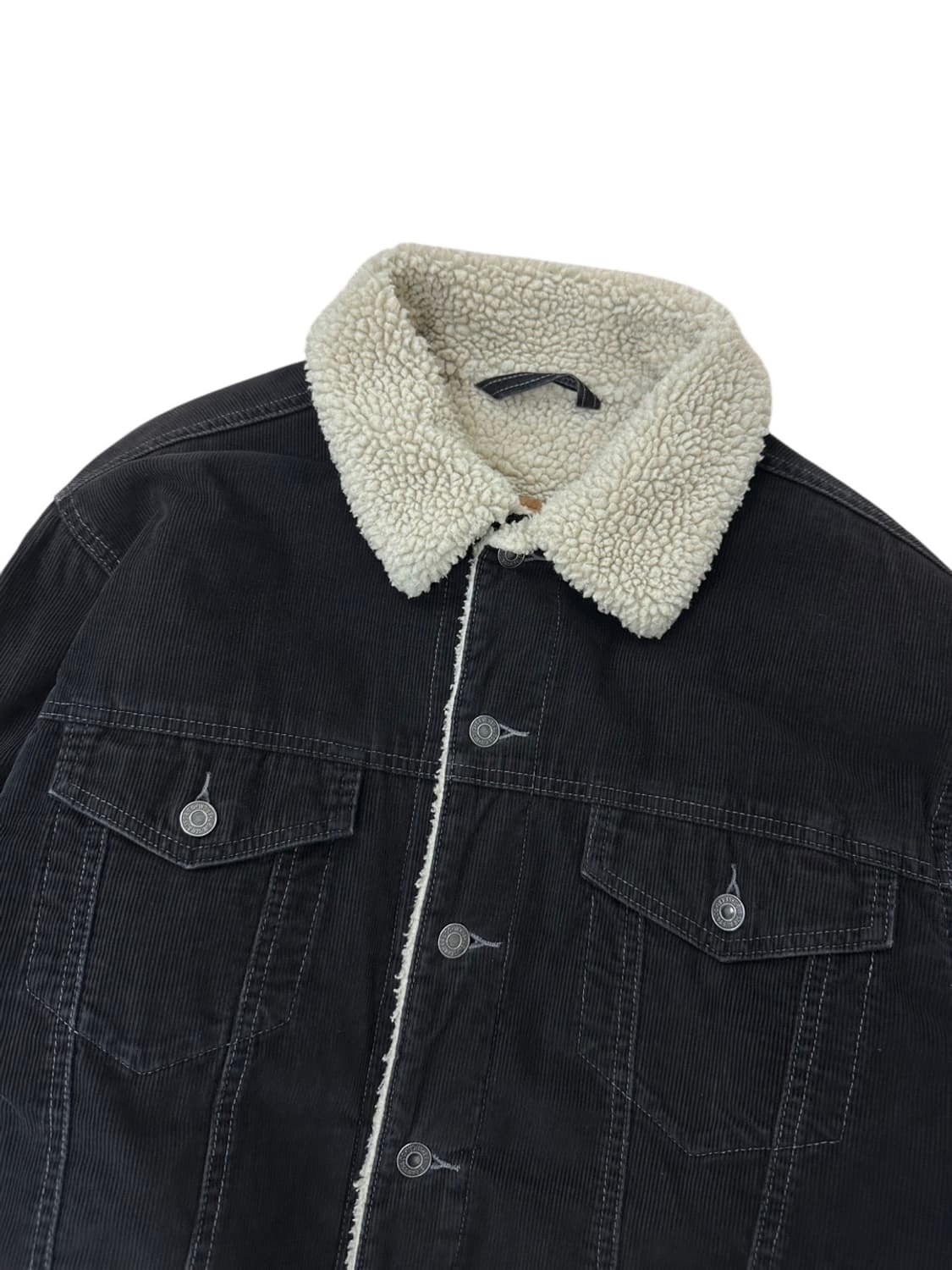 00년대 리바이스 코듀로이 골덴 쉐르파 자켓 블랙 (M~XL) 상품이미지2