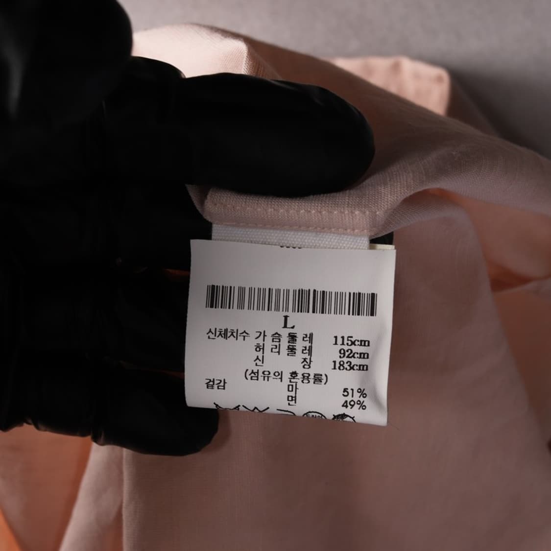 THEORY 연핑크 베이직 셔츠 L 상품이미지6