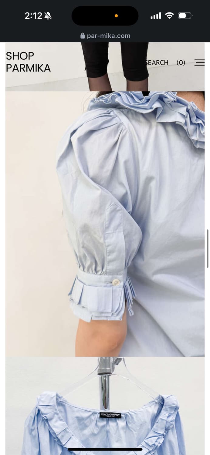 D&G ruffle collar cotton blouse 상품이미지4