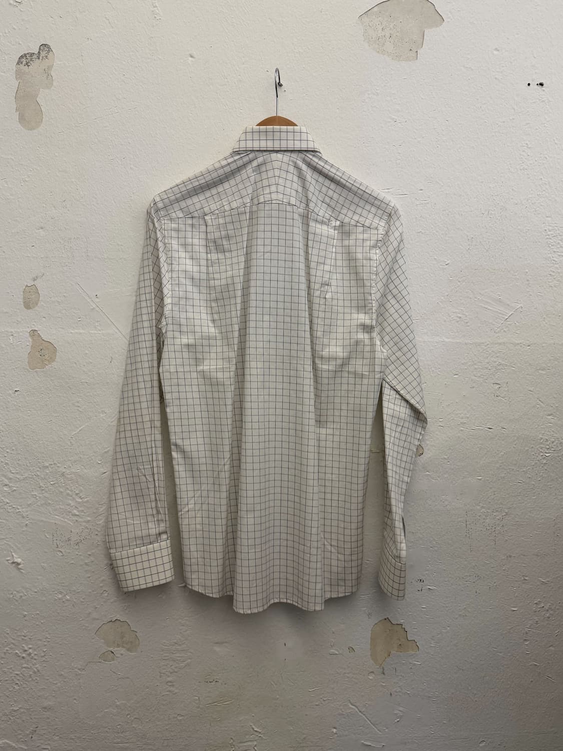 루이비통 원도우 체크 코튼 셔츠 화이트 37 상품이미지2