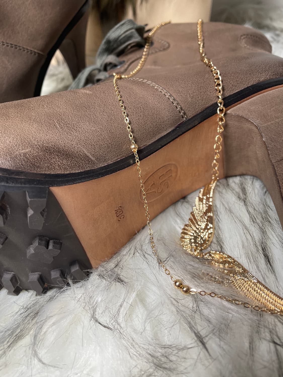 Ash 아쉬 브라운 가보시 부츠 힐 상품이미지5