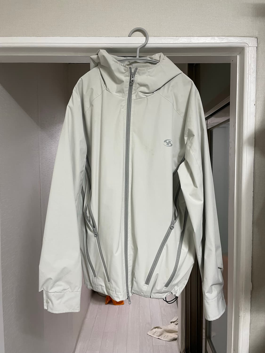 산산기어 지퍼 자켓 오프화이트 상품이미지1