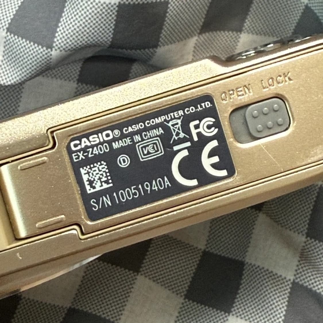 카시오 엑슬림 z400 골드 카메라 디카 상품이미지3