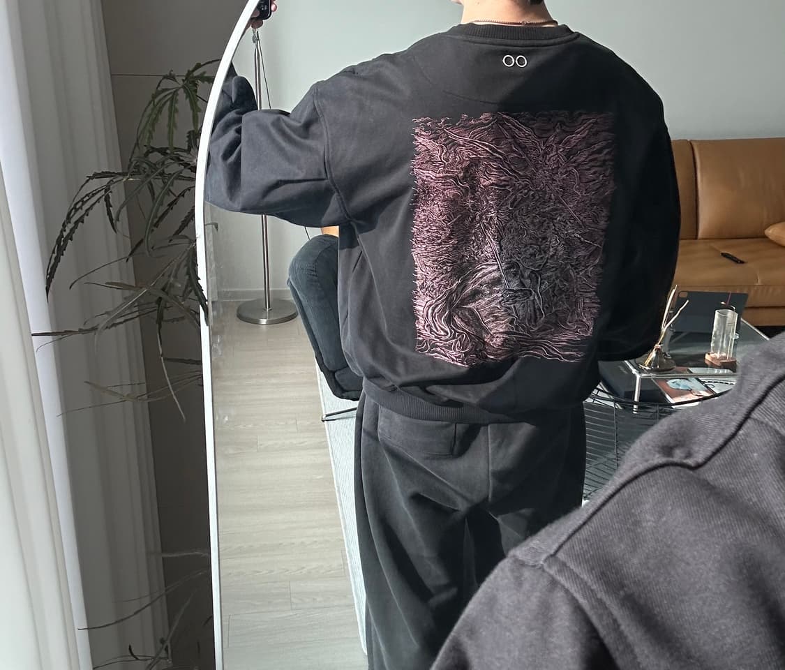 송지오옴므 아트워크 소매지퍼 벌룬맨투맨52(110)용3 상품이미지2