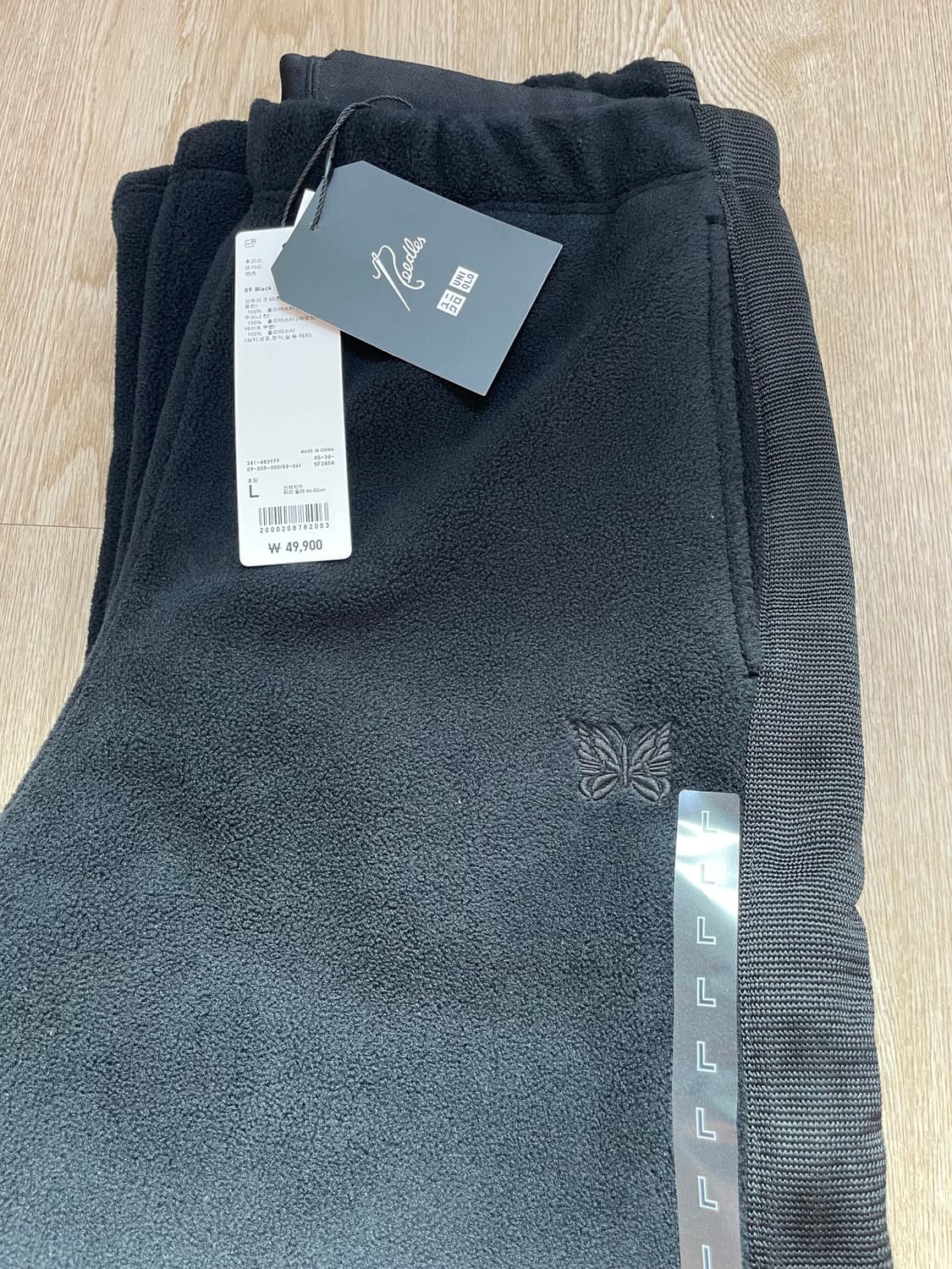 유니클로 니들스 블랙 팬츠 상품이미지2