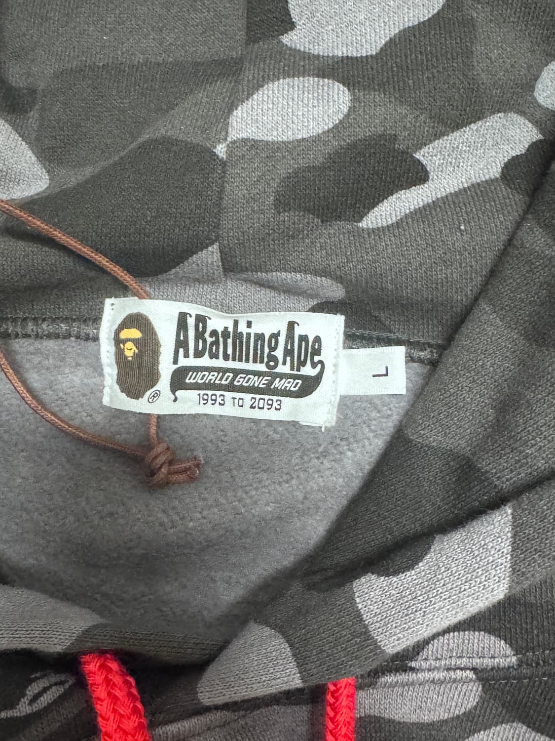 베이프 DC콜라보 흑계 후드티 L 상품이미지5