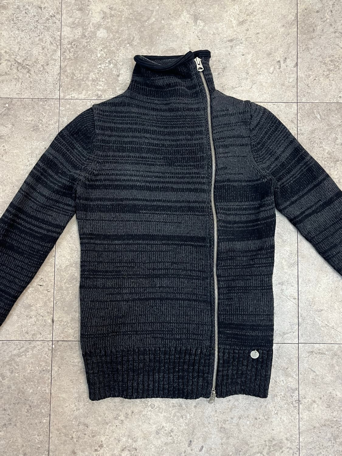 아르마니 익스체인지 니트 집업 차콜 XS #csz3679 상품이미지4